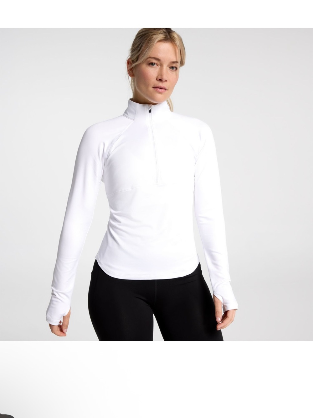 NWT Women’s DSG Movement White 1/4 zip Performance Top Sz XL $45
